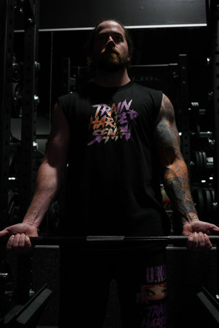 Train Harder Senpai Cut-Off Tank