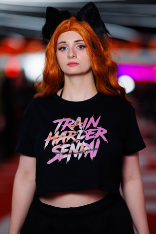 Train Harder Senpai Crop Top